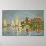 Monet - Regattas At Argenteuil ポスター<br><div class="desc">Regattas At Argenteuil by Claude Monet. For more poster-ready images from Zedign Art Series Book 2 "Claude Monet - Paintings & Drawings  Vol 1",  visit https://books.zedign.com/zas/2.html</div>