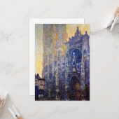 Monet - Rouen Cathedral, Morning Effect カード (正面/裏面インサイチュ)