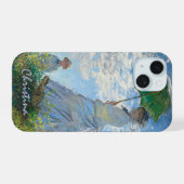 Monet’s Woman with a Parasol – Customizable iPhone 15ケース (裏面横)