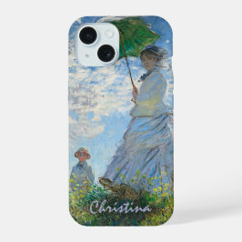 Monet’s Woman with a Parasol – Customizable iPhone 15ケース