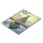 Monet - Sailboat at le Petit Gennevilliers ノートブック (左側)