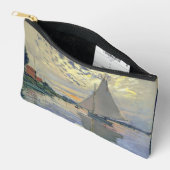 Monet Sailboat French Impressionism Classic Art アクセサリーポーチ (見開き)