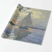 Monet Sailboat French Impressionism Classic Art ラッピングペーパー (アンロールド)