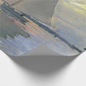 Monet Sailboat French Impressionism Classic Art ラッピングペーパー (角)