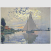 Monet Sailboat French Impressionism Classic Art 薄葉紙 (正面)