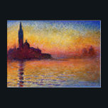 Monet - San Giorgio Maggiore at Dusk, アクリルウォールアート<br><div class="desc">サン・ジョルジョ・マッジョーレ(デュスク、印象派絵画のClaude Monet、1908)</div>