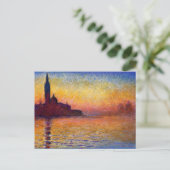 Monet - San Giorgio Maggiore at Dusk, ポストカード (スタンド正面)