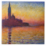 Monet - San Giorgio Maggiore at Dusk, 素晴らし art タイル<br><div class="desc">サン・ジョルジョ・マッジョーレ(デュスク、印象派絵画のClaude Monet、1908)</div>