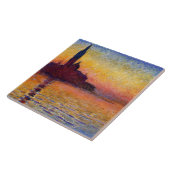 Monet - San Giorgio Maggiore at Dusk, 素晴らし art タイル (側面)