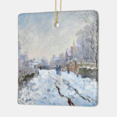 Monet - Snow Scene at Argenteuil セラミックオーナメント (左)
