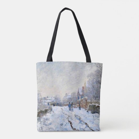 Monet - Snow Scene at Argenteuil トートバッグ (裏面)