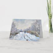 Monet - Snow Scene at Argenteuil ノートカード (正面)