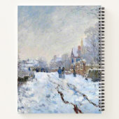 Monet - Snow Scene at Argenteuil ノートブック (裏面)