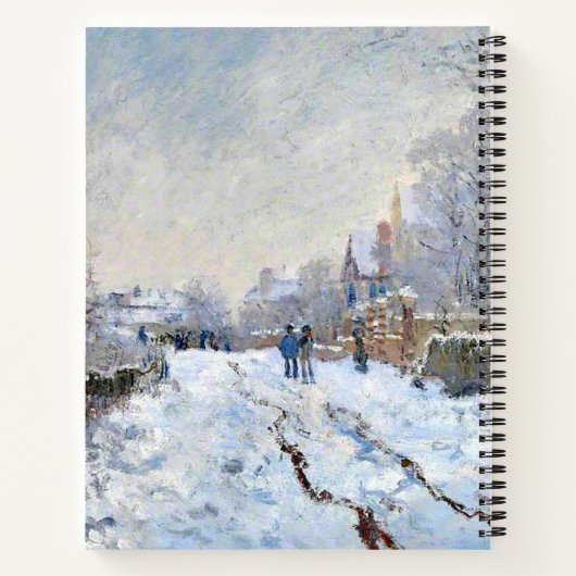 Monet - Snow Scene at Argenteuil ノートブック (裏面)