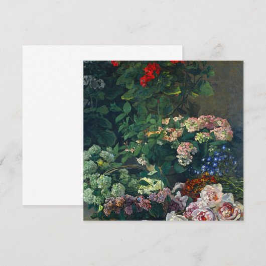 Monet Spring Flowers 招待状 (正面/裏面)