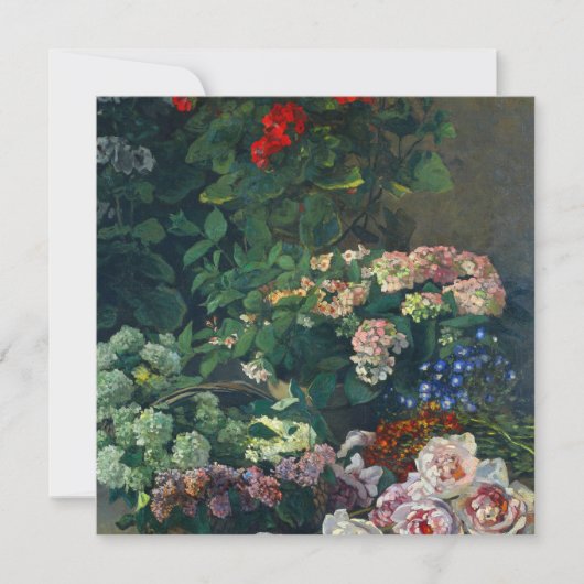 Monet Spring Flowers 招待状 (正面)