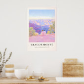 Monet Style Grand Canyon Print French Pastel Wall ポスター (キッチン)