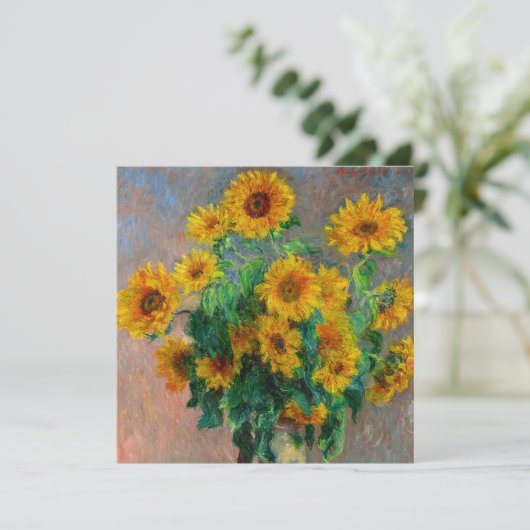 Monet Sunflowers 招待状 (スタンド正面)