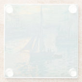 Monet Sunrise Sail Coaster ガラスコースター (裏面)