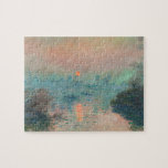 Monet Sunset fine art impressionist painting ジグソーパズル<br><div class="desc">Claude Monet Sunset on the Seine at Lavacourt,  Winter Effect was painted in 1880,  a beautiful impressionist painting created just outside Paris France from one of the French master artists.</div>