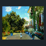 Monet - The Artist's House at Argenteuil ポスター<br><div class="desc">Claude Monet fine art painting,  The Artist's House at Argenteuil</div>