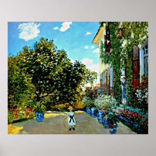 Monet - The Artist's House at Argenteuil ポスター (正面)