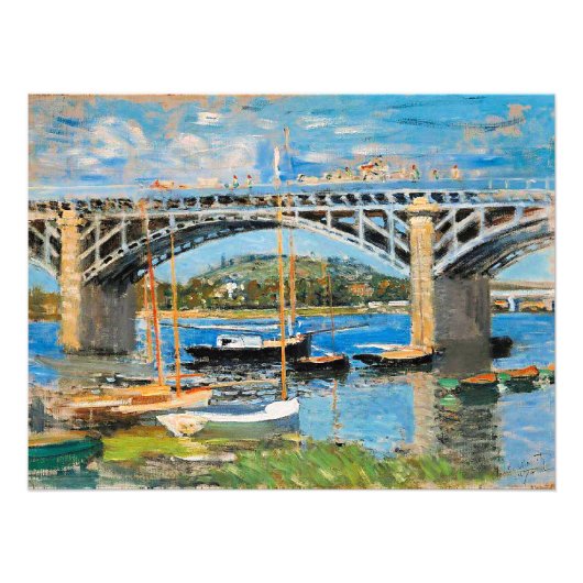 Monet - The Bridge over the Seine, フォトプリント (正面)