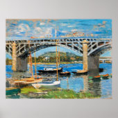 Monet - The Bridge over the Seine, ポスター (正面)