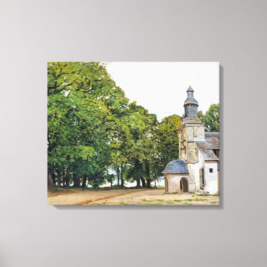 Monet - The Chapel Notre-Dame artwork, キャンバスプリント (正面)