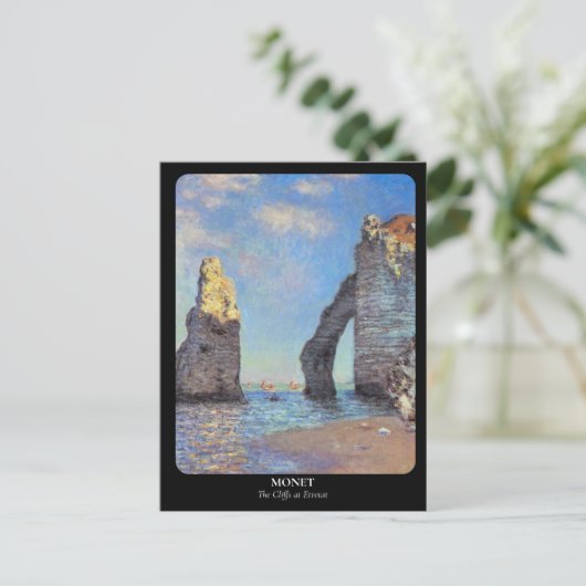 MONET / The Cliffs at Etreat ポストカード (スタンド正面)