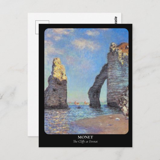 MONET / The Cliffs at Etreat ポストカード (正面/裏面)