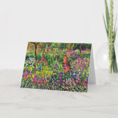 Monet - The Iris Garden at Giverny カード (正面)