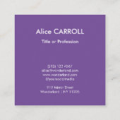 Monet - The Iris Garden at Giverny - QR Code スクエア名刺 (裏面)