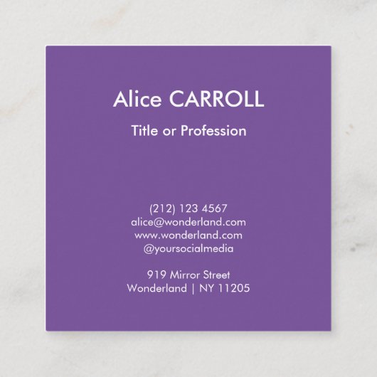 Monet - The Iris Garden at Giverny - QR Code スクエア名刺 (裏面)