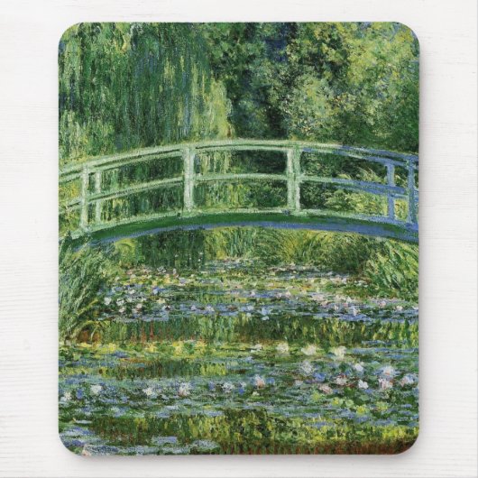 Monet - The Japanese Bridge, 1899,  マウスパッド (正面)