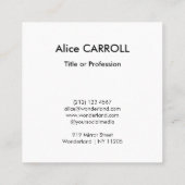 Monet - The Luncheon, Decemical panel - QR Code スクエア名刺 (裏面)