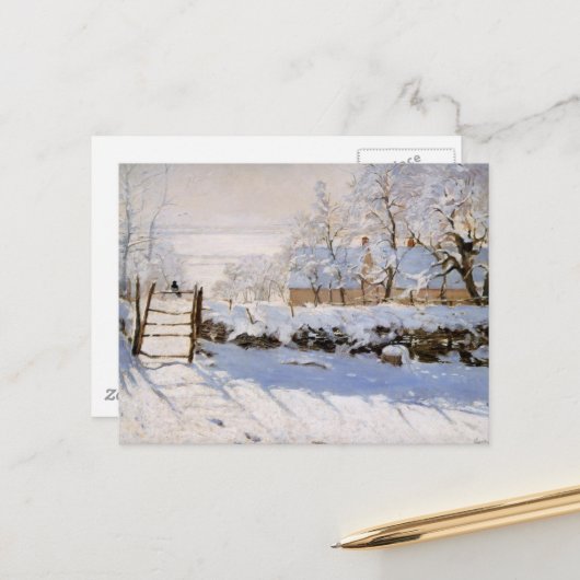 Monet - The Magpie ポストカード (正面/裏面インサイチュ)