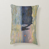 Monet - The Manneport, Cliff at Etreat, Sunset アクセントクッション (裏面(縦))