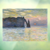 Monet - The Manneport, Cliff at Etreat, Sunset ウィンドウサイン (シート3)