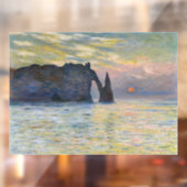 Monet - The Manneport, Cliff at Etreat, Sunset ウィンドウサイン (シート2)