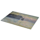 Monet - The Manneport, Cliff at Etreat, Sunset カッティングボード (角)