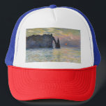 Monet - The Manneport, Cliff at Etreat, Sunset キャップ<br><div class="desc">The Manneport,  Cliff at Etretat,  Sunset / Etretat,  soleil couchant - Claude Monet,  1883</div>