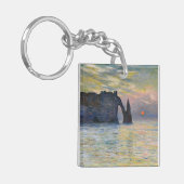 Monet - The Manneport, Cliff at Etreat, Sunset キーホルダー (正面左)