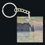 Monet - The Manneport, Cliff at Etreat, Sunset キーホルダー<br><div class="desc">The Manneport,  Cliff at Etretat,  Sunset / Etretat,  soleil couchant - Claude Monet,  1883</div>