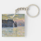 Monet - The Manneport, Cliff at Etreat, Sunset キーホルダー (裏面)