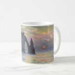 Monet - The Manneport, Cliff at Etreat, Sunset コーヒーマグカップ<br><div class="desc">The Manneport,  Cliff at Etretat,  Sunset / Etretat,  soleil couchant - Claude Monet,  1883</div>