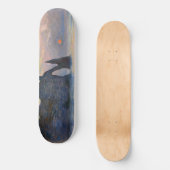 Monet - The Manneport, Cliff at Etreat, Sunset スケートボード (正面)