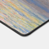 Monet - The Manneport, Cliff at Etreat, Sunset デスクマット (コーナー)