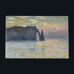 Monet - The Manneport, Cliff at Etreat, Sunset ドアマット<br><div class="desc">The Manneport,  Cliff at Etretat,  Sunset / Etretat,  soleil couchant - Claude Monet,  1883</div>