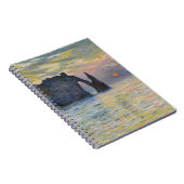 Monet - The Manneport, Cliff at Etreat, Sunset ノートブック (右側)